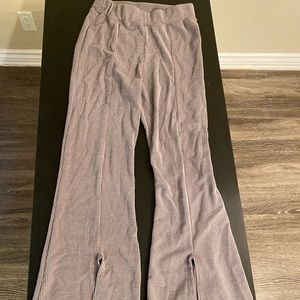 NASTYGAL Long Gray Pants w/ slits size 10